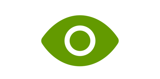 eye icon green icon of an eye