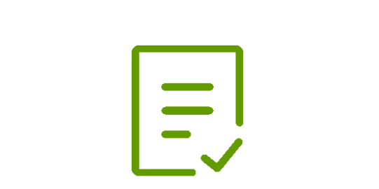 icon formular symbol of a checklist with tick